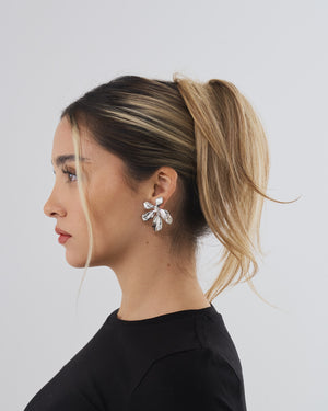 Flora Silver Earrings